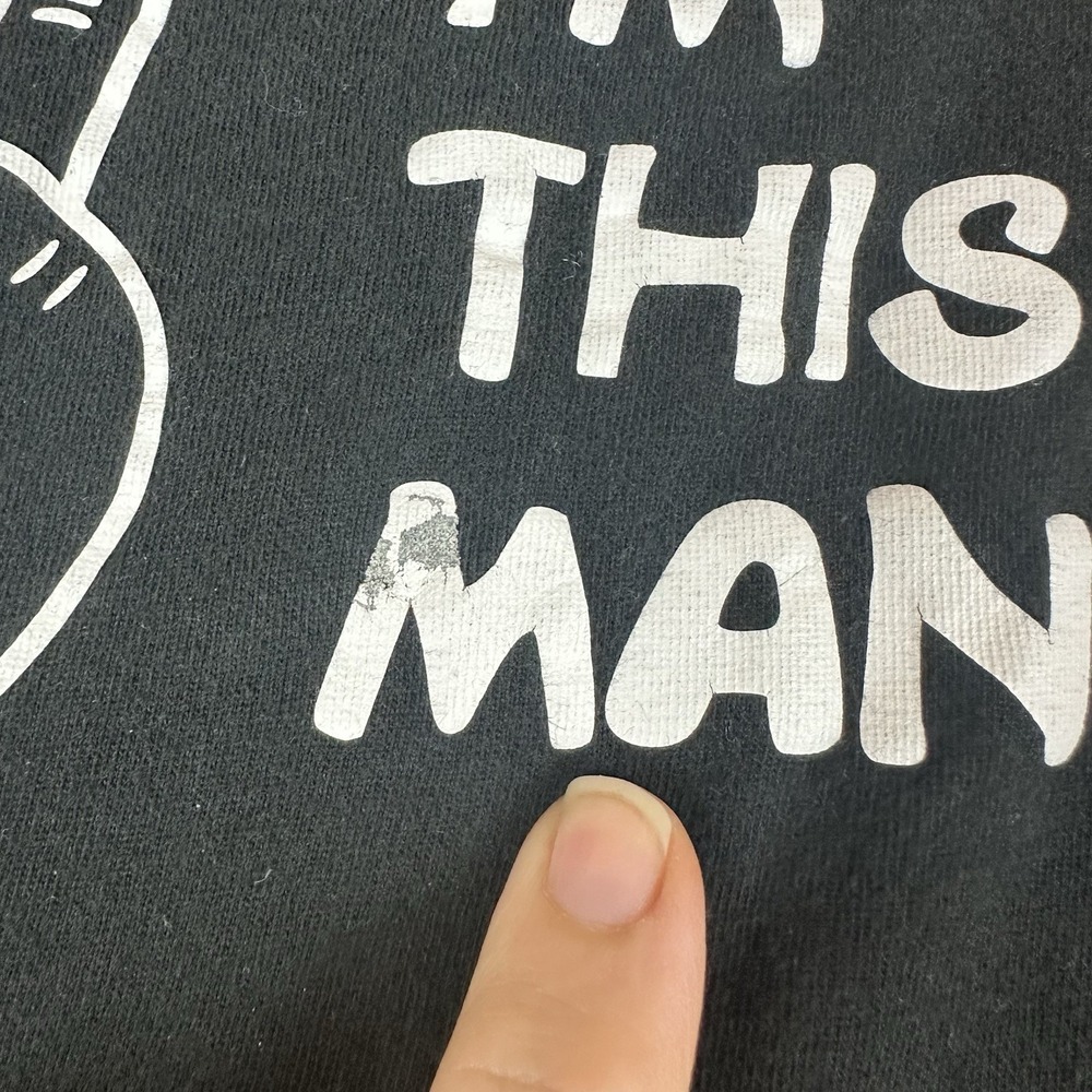 Laughing Giraffe T-Shirt Boys 2T Black "I'm This Many" Graphic Print Cotton - Picture 3 of 4